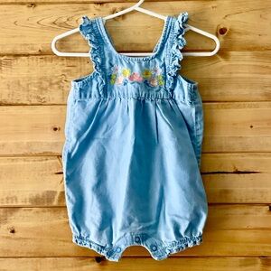 Carter’s Light Denim Romper 6m
